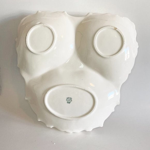 Vintage ESD Japan Hand Painted Ceramic Pickle Tray Dish Grape Vines Leaves 1950s - Picture 5 of 7